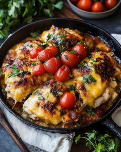 BBQ Monterey Chicken with Melted Cheese and Crispy Bacon Recipe