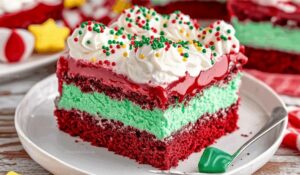 Christmas Red Velvet Poke Cake Recipe