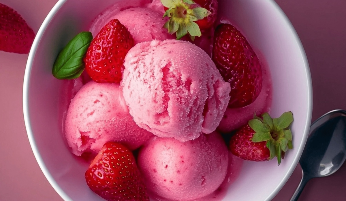 Strawberry Cream Sorbet Recipe