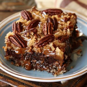 German Chocolate Poke Cake Recipe