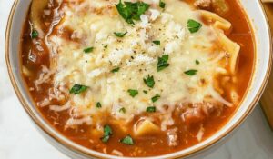 Slow Cooker Lasagna Soup Recipe