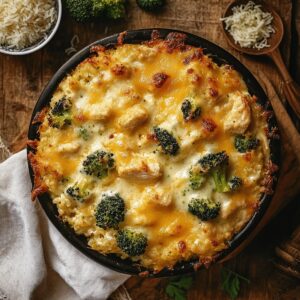 Broccoli Rice Chicken And Cheese Casserole Recipe