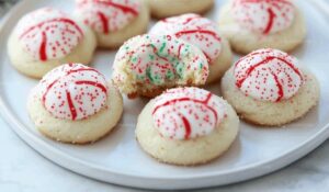 Peppermint Kiss Cookies Recipe