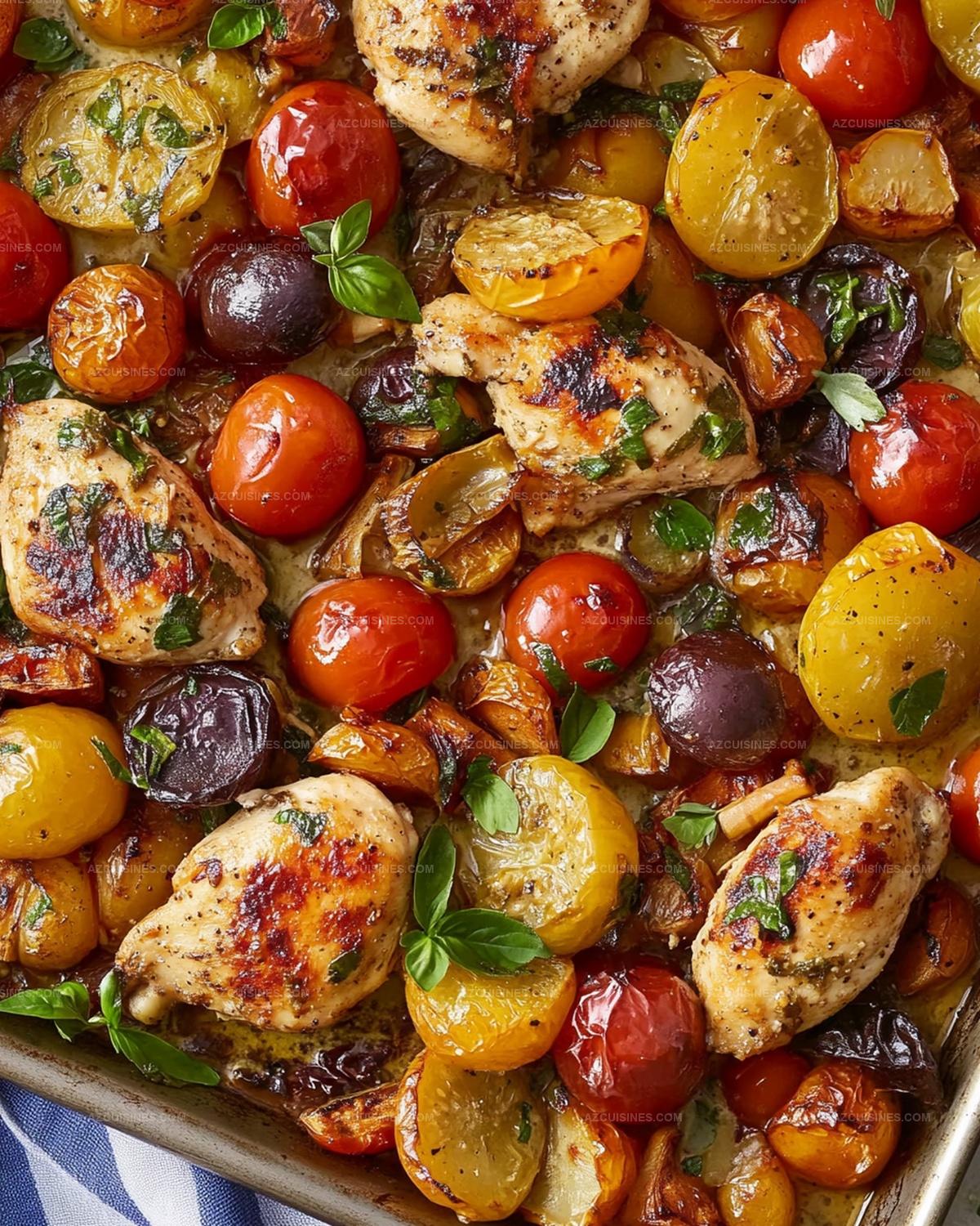 Mediterranean Chicken Sheet Pan Dinner Recipe