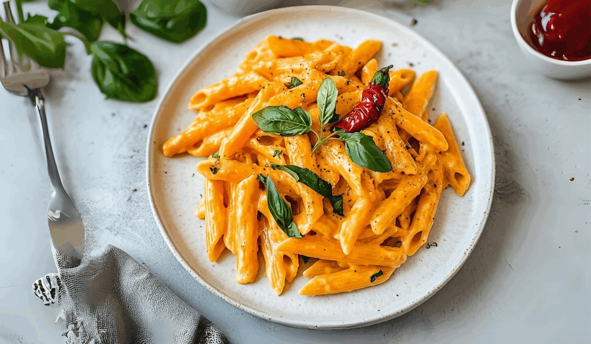 Creamy Roasted Red Pepper Pasta Recipe