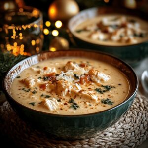 Crock Pot Creamy Chicken Parmesan Soup Recipe