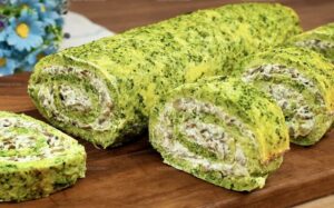 Broccoli and Mushroom Ricotta Roll Recipe
