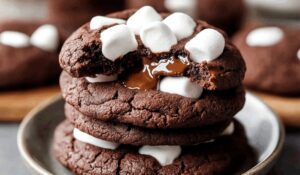 Marshmallow-Surprise Hot Cocoa Cookies Recipe