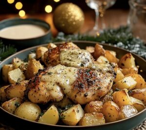 Garlic Parmesan Chicken And Potatoes Recipe