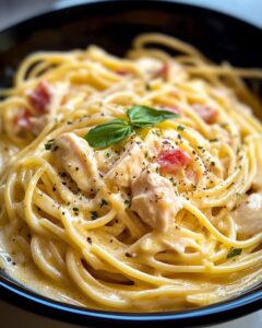 Creamy Crockpot Chicken Spaghetti Recipe