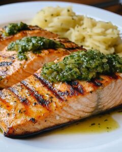 Grilled Salmon with Chimichurri Recipe