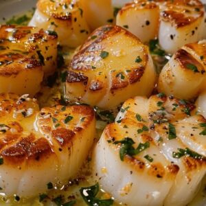 Garlic Butter Baked Scallops Recipe