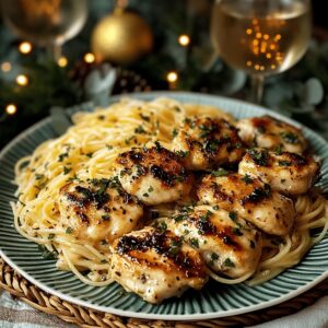 Lemon Garlic Butter Chicken Bites With Savory Parmesan Linguine Recipe