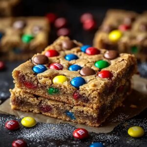 M&M Cookie Bars Recipe
