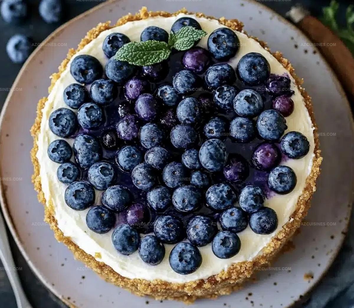 No Bake Blueberry Cheesecake Recipe