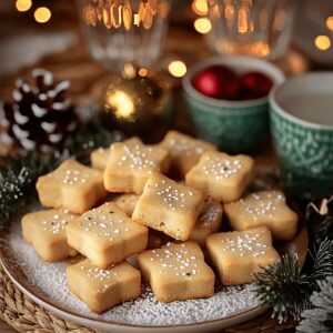 Christmas Shortbread Cookie Bites Recipe