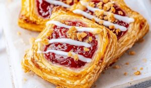 Cherry Crumble Danishes Recipe