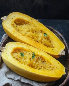 Spaghetti Squash with Garlic and Parmesan Recipe