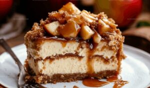 Salted Caramel Apple Pie Cheesecake Recipe