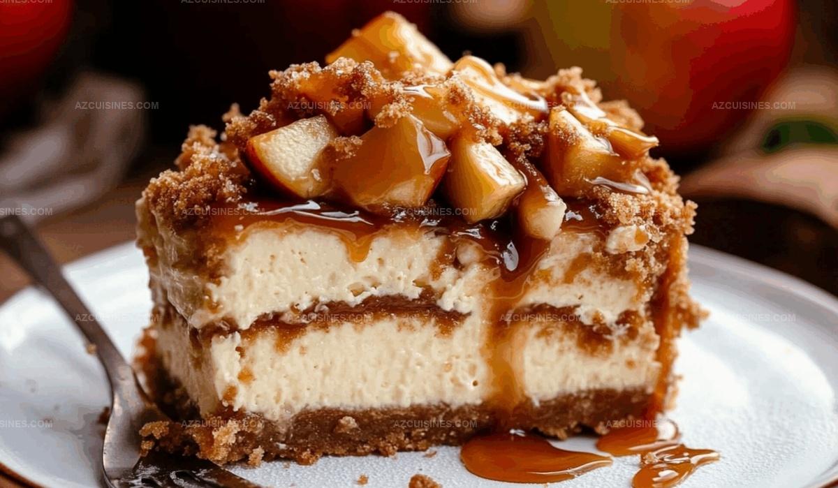 Salted Caramel Apple Pie Cheesecake Recipe
