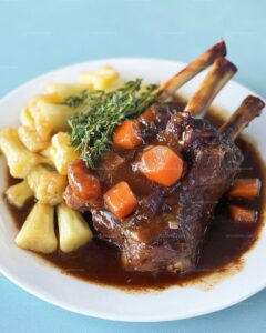 Stout-Braised Lamb Shanks Recipe