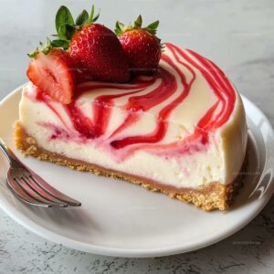 Strawberry Swirl Cheesecake Recipe