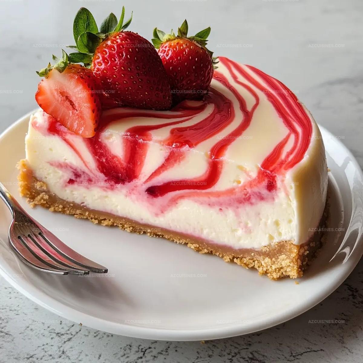 Strawberry Swirl Cheesecake Recipe