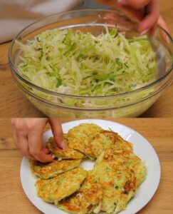Golden Zucchini Oat Fritters with a Cheesy Twist Recipe