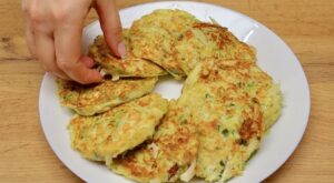 Golden Zucchini Oat Fritters with a Cheesy Twist Recipe