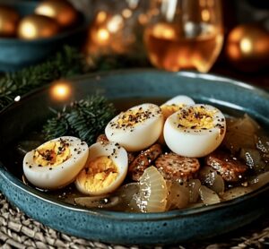 Pickled Eggs Sausage & Onions Recipe