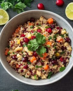 Cranberry and Cilantro Quinoa Salad Recipe