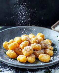 Garlic Butter Parmesan Fried Gnocchi Recipe
