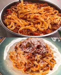 Tagliatelle al Ragu Bolognese Recipe