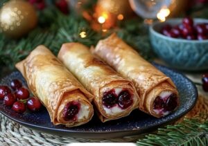 Cherry Cheesecake Egg Rolls Recipe