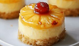 Mini Pineapple Upside-Down Cheesecakes Recipe