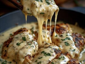 Velvety Mexican Chicken With Cheese Sauce Recipe