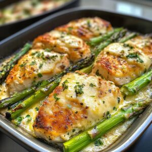 Caesar Chicken with Asparagus Recipe