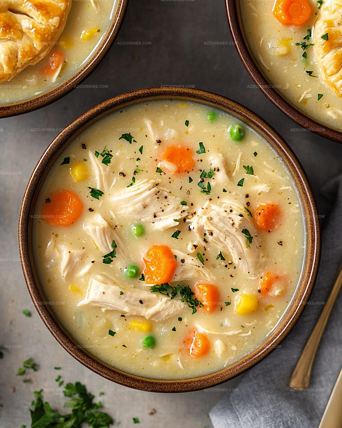 Healthy Chicken Pot Pie Soup Recipe