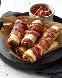 Bacon French Toast Roll-Ups Recipe