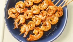 Garlic Cajun Shrimp Skewers Recipe