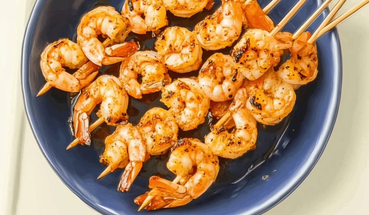 Garlic Cajun Shrimp Skewers Recipe