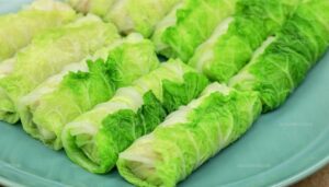 Oriental Cabbage Rolls with Pork and Shrimp Recipe