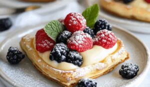 Berry Custard Pastry with Italian Crema Pasticcera Recipe