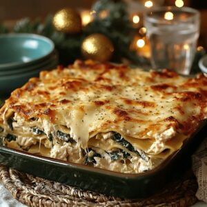 Cheesy Chicken, Spinach, And Artichoke Lasagna Recipe