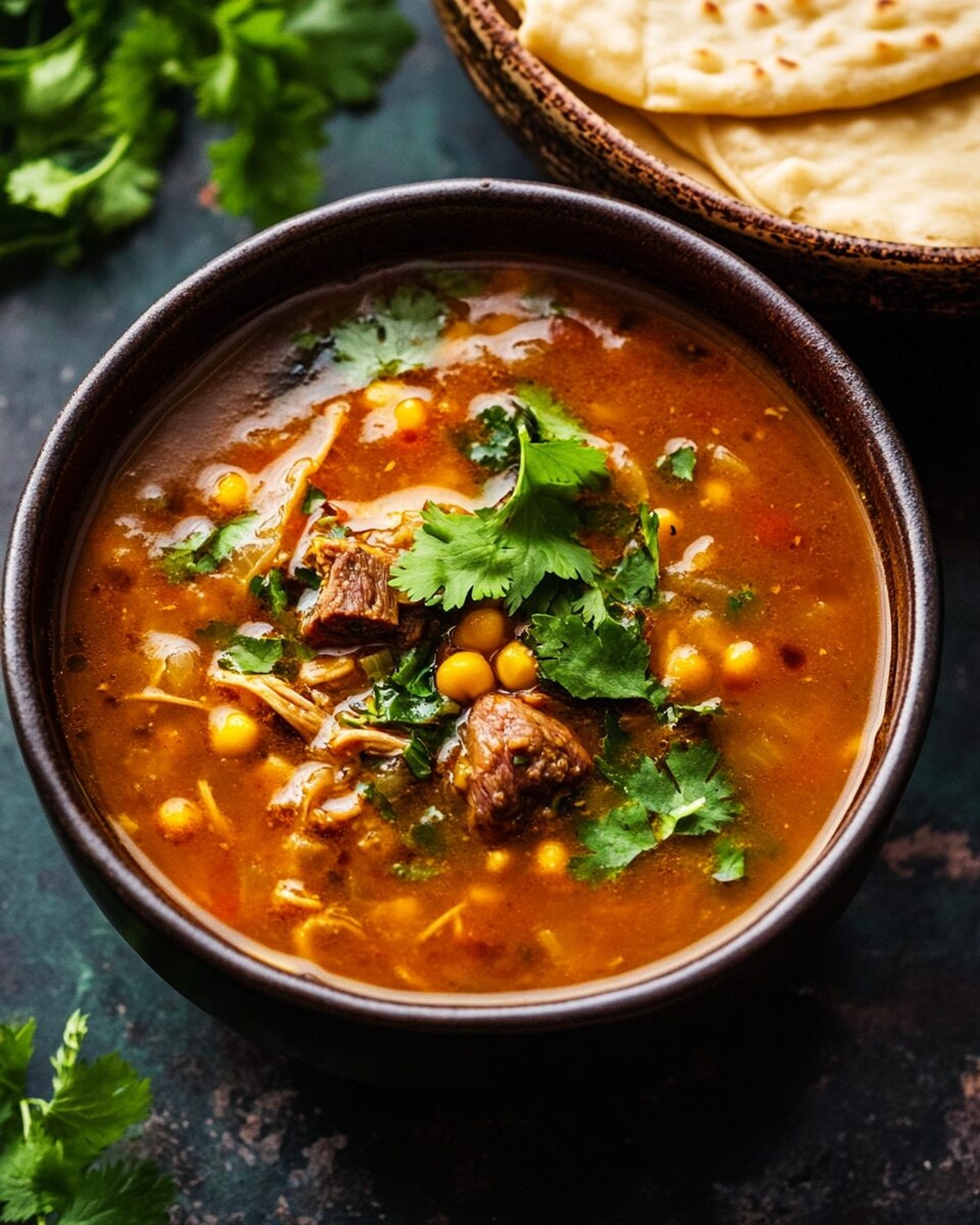 Hearty Moroccan Harira with Spiced Lamb & Lentils Recipe