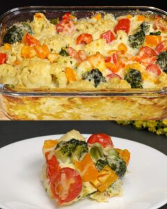 Colorful Vegetable and Cheese Frittata Recipe