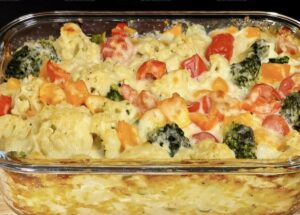 Colorful Vegetable and Cheese Frittata Recipe