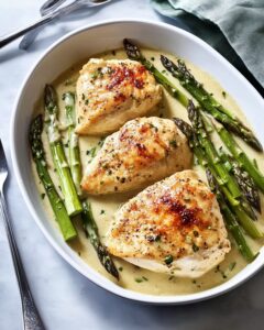Creamy Chicken and Asparagus Bake Recipe