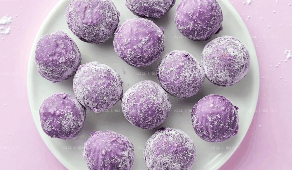 White Chocolate Blueberry Truffles Recipe