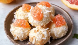 Coconut Grapefruit Macaroons Recipe